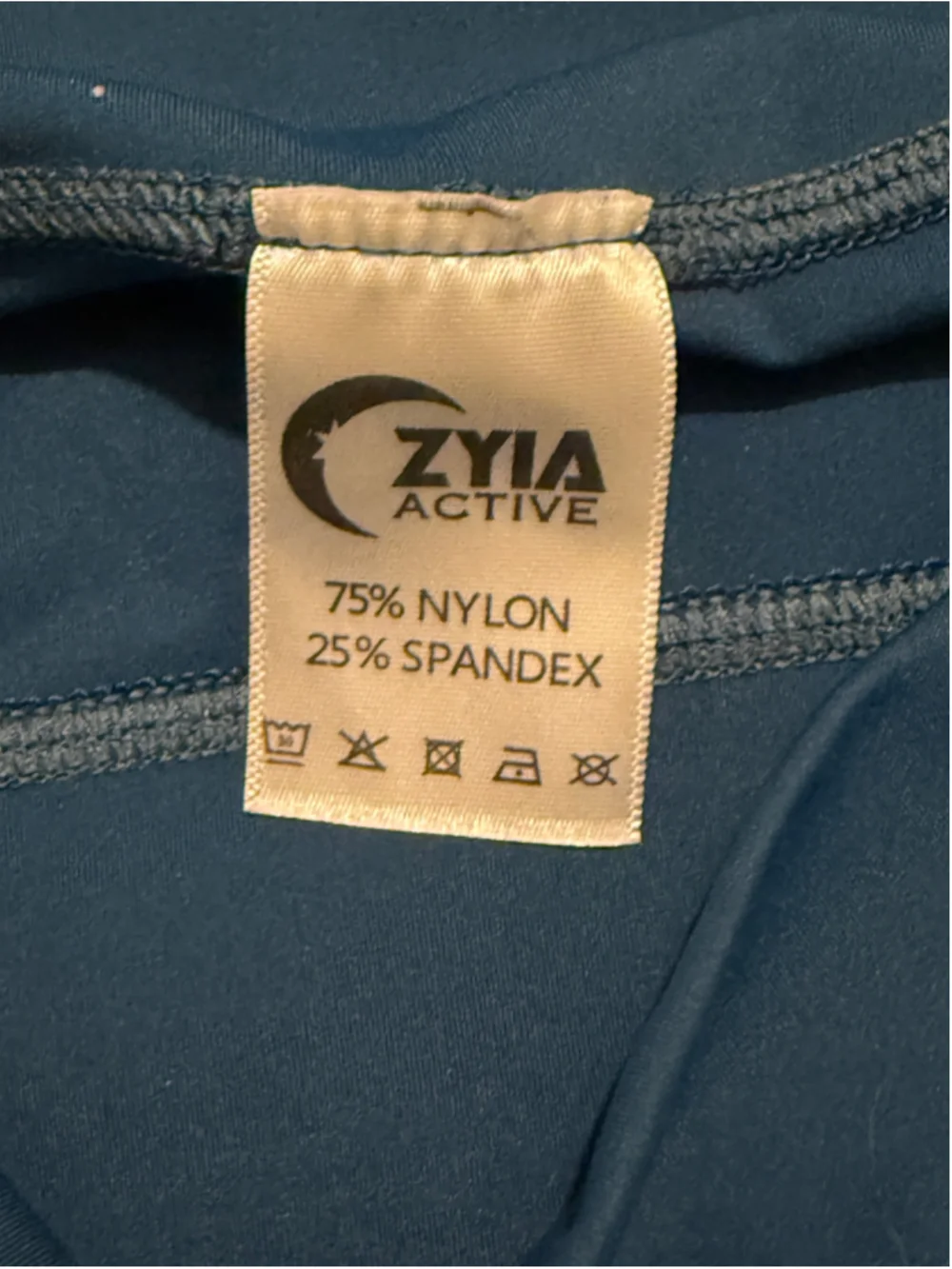 Zyia Active Blue High Rise Capri Leggings Size 12